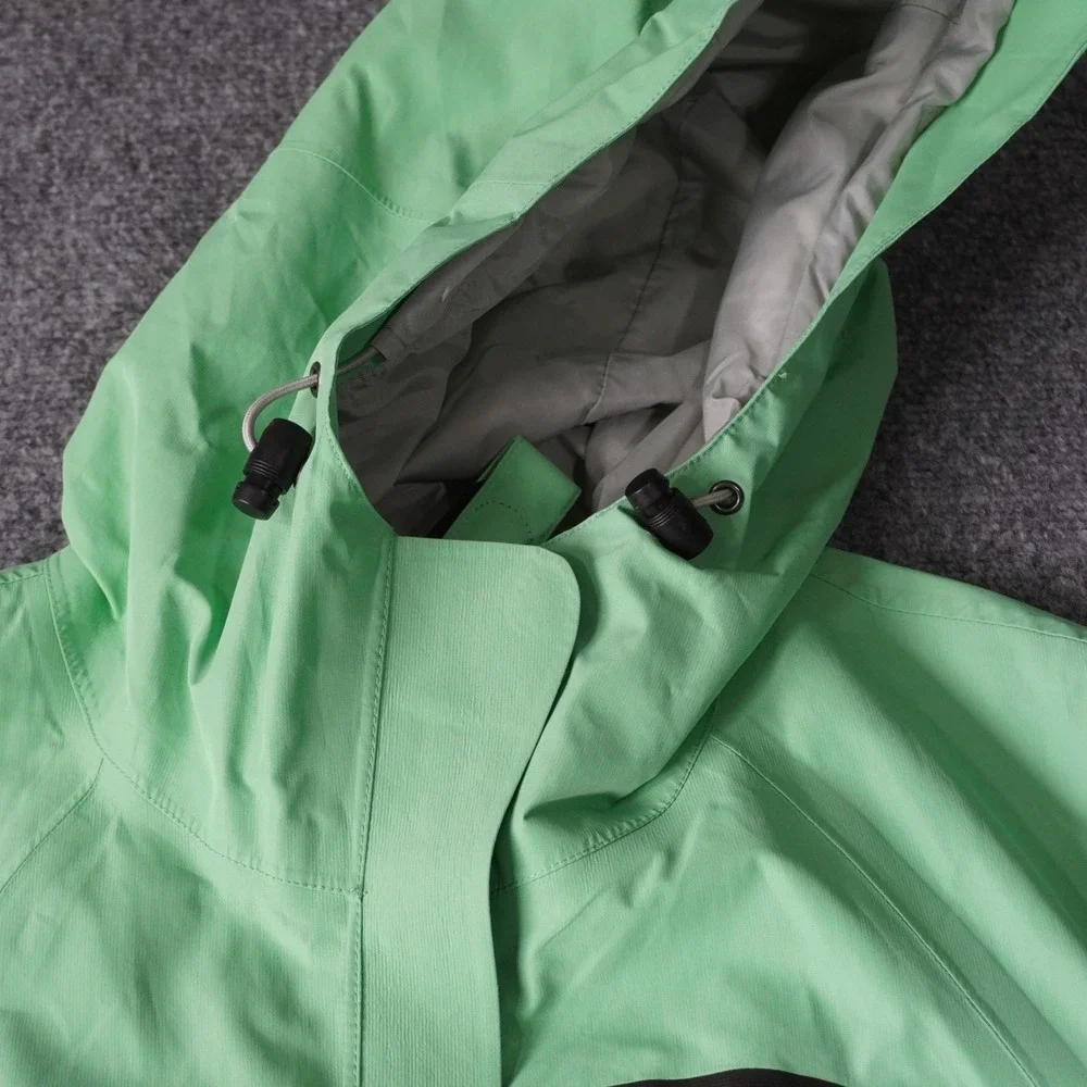Marker Gore-Tex Hooded Ski Jacket Women's Size‎ 8 Waterproof Windproof Green